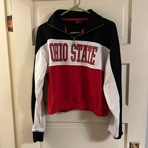 Ohio State Cropped Quarter Zip